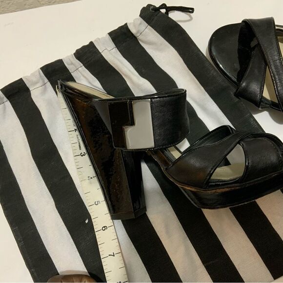 Gwen Stefani L.A.M.B. Black Patent 5” Heels size 10 - Picture 7 of 12